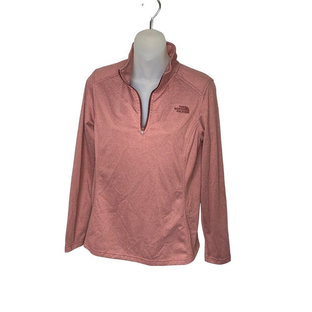 MEDIUM The North Face Salmon Pink Pullover Sweatshirt Fleece lined
